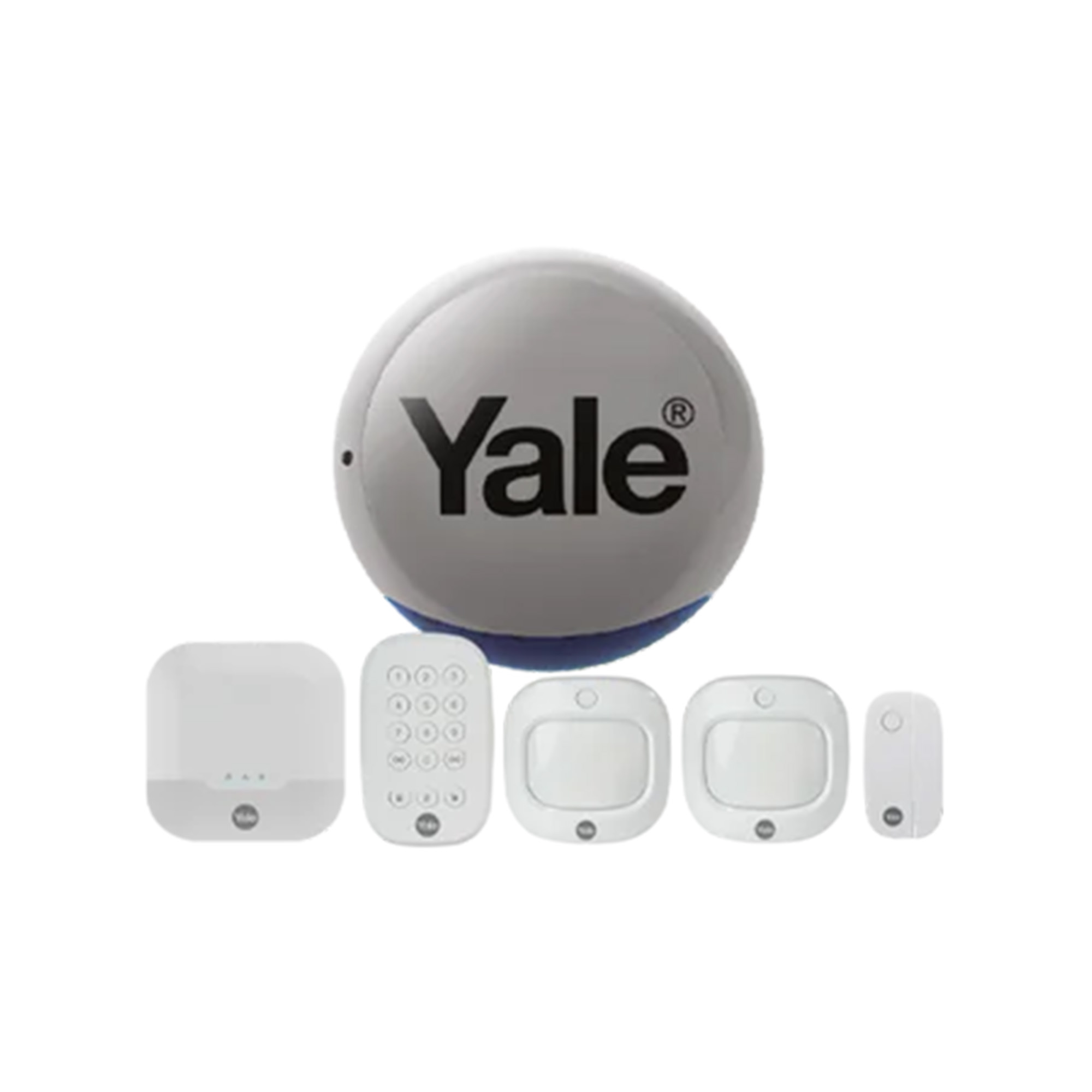 Yale Sync Alarm 6 Piece Kit with Grey Siren Smart & Secure Centre