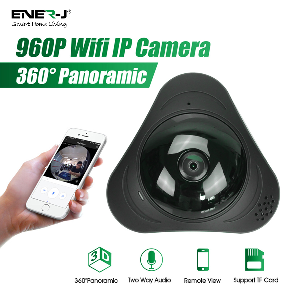 perler forbi slot ENER-J Indoor Smart WiFi VR 3D Panoramic IP Camera - Smart & Secure Centre