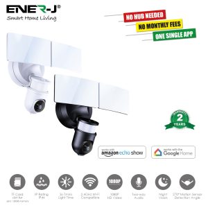 ENER-J Wifi Outdoor Security Kit with IP Camera and twin LED Floodlight