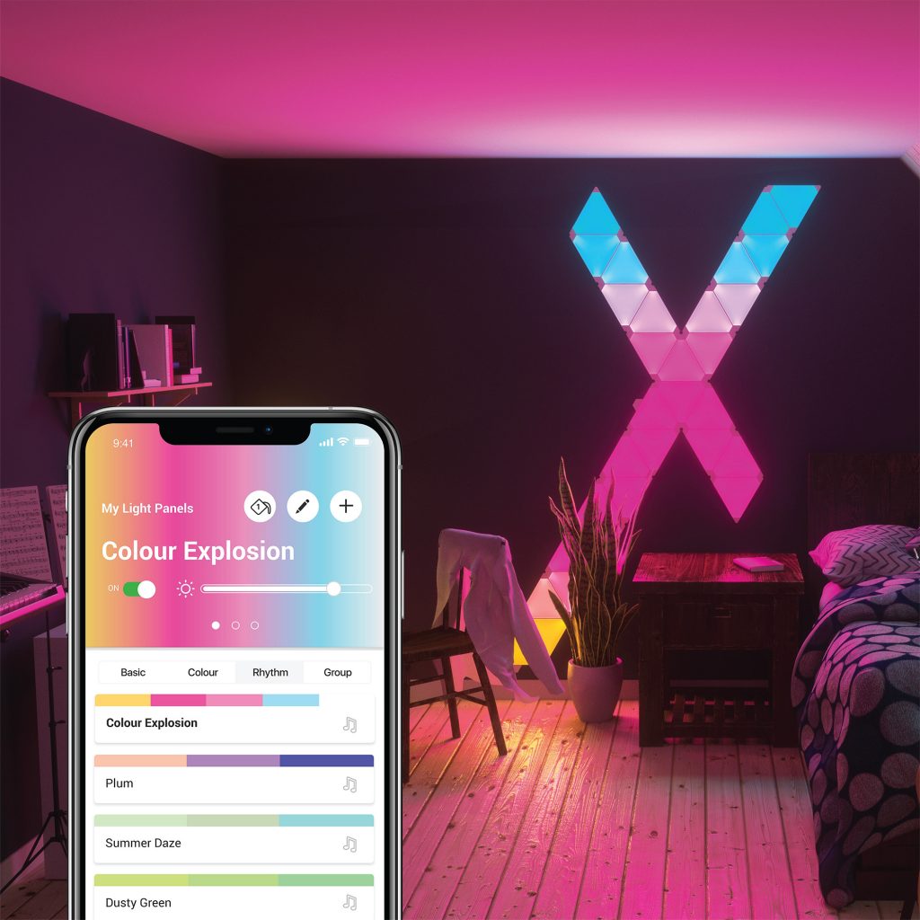 Nanoleaf Light Panels Rhythm Smarter Kit 15PK Smart & Secure Centre