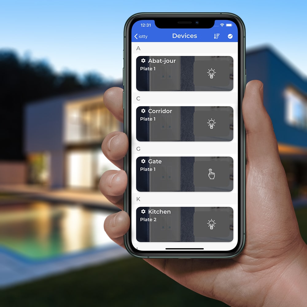 iotty WiFi Smart Dimmer Switch 2G Black Smart & Secure Centre