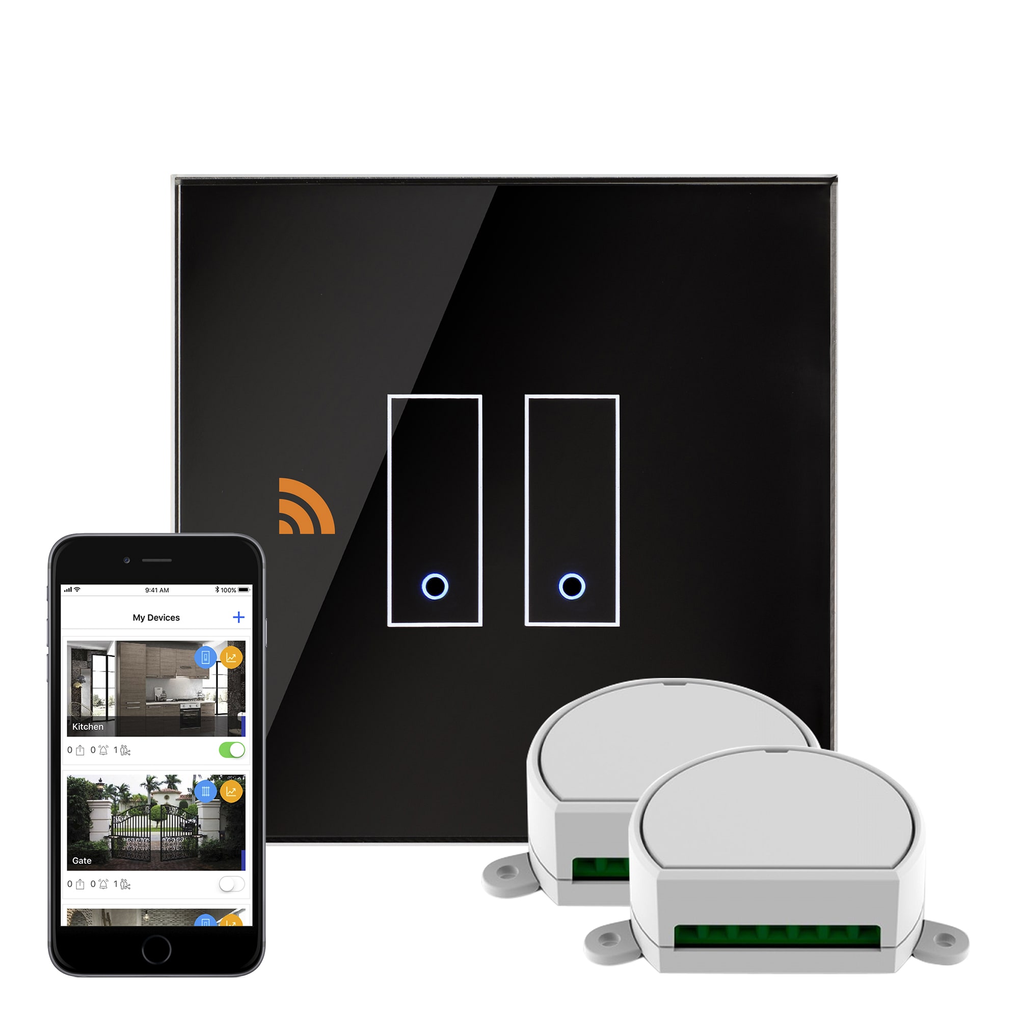 Iotty Wi Fi Smart Dimmer Switch 2g Black Smart And Secure Centre