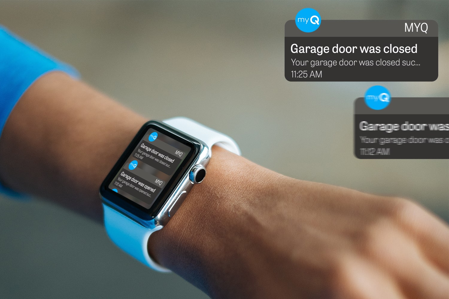 myQ app on Apple Watch