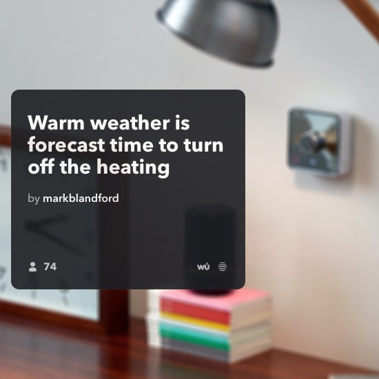 Hive IFTTT Active Heating