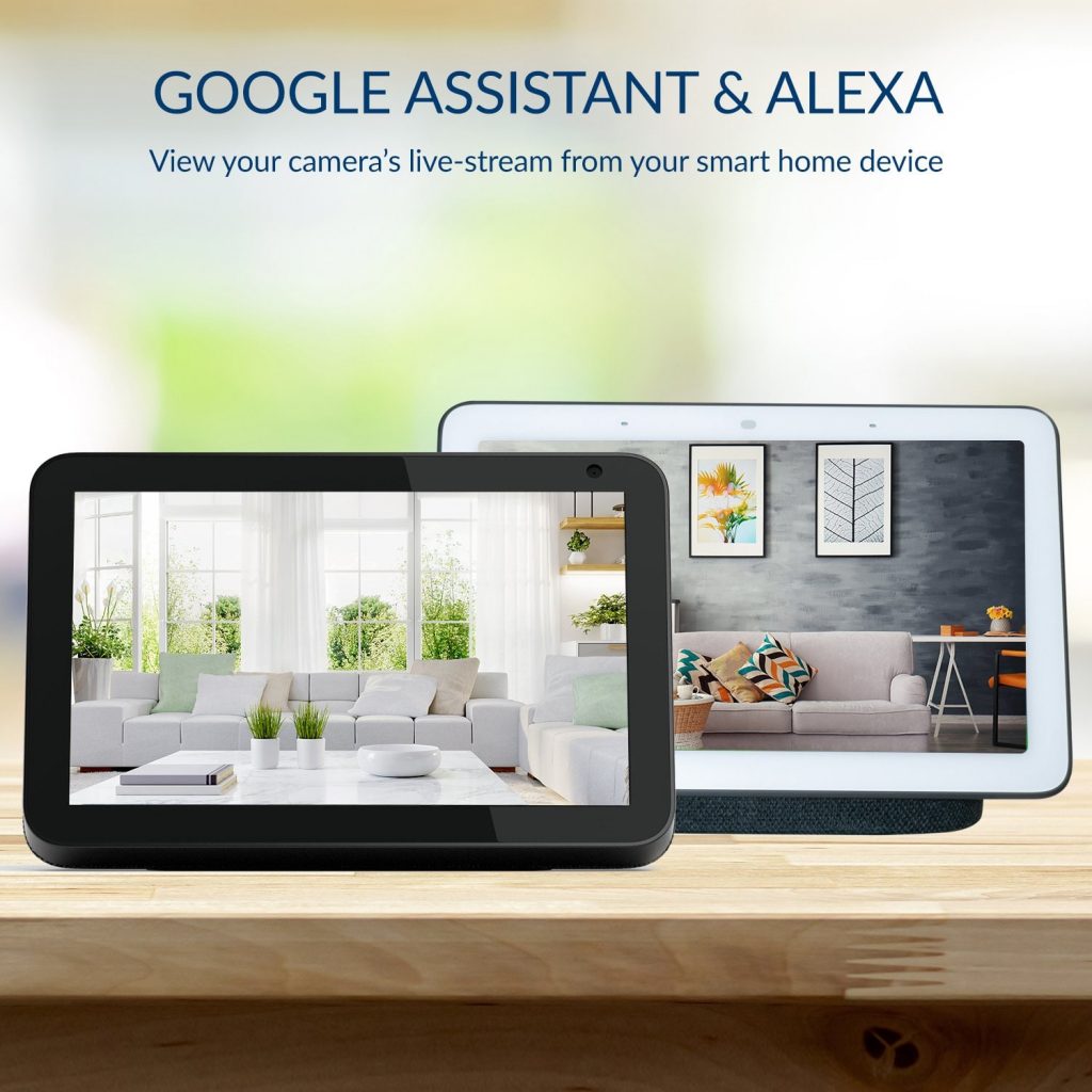 Google Assistant and Alexa - View your camera's live-stream from your smart home device