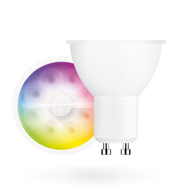 Aurora AOne Bluetooth 220-240 5W Dimmable RGB and Tuneable White LED Smart Lamp (GU10)