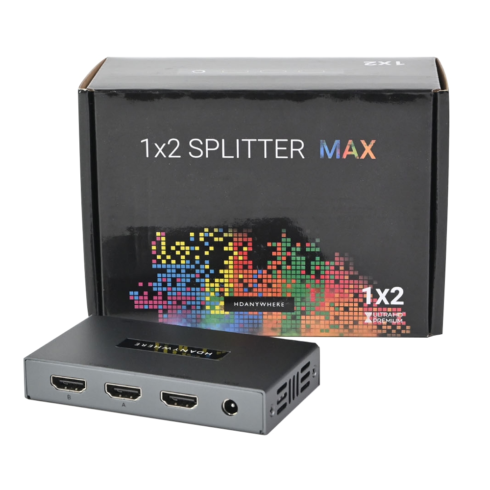 HDAnywhere HDMI Splitter Max 1 x 2 Unit & Box Listing