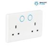 Aurora AOne Zigbee Double Plug Socket Switched 13A (AU-A1ZBDSS)