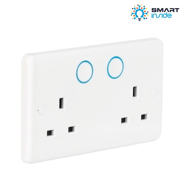 Aurora AOne Zigbee Double Plug Socket Switched 13A (AU-A1ZBDSS)