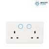 Aurora AOne Zigbee Double Plug Socket Switched 13A (AU-A1ZBDSS)