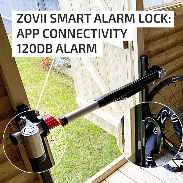 ZOVII Smart Alarm Lock: App Connectivity 120dB Alarm