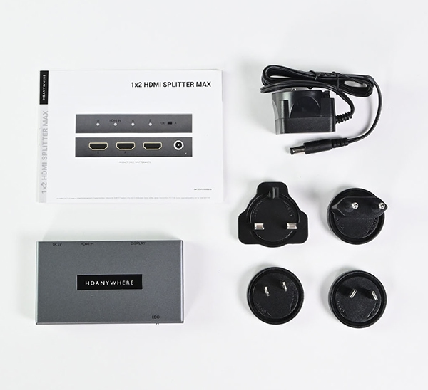 HDAnywhere HDMI Splitter Max 1 x 2 Contents