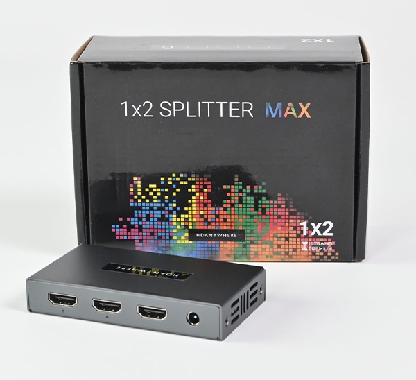 HDAnywhere HDMI Splitter Max 1 x 2 Unit & Box