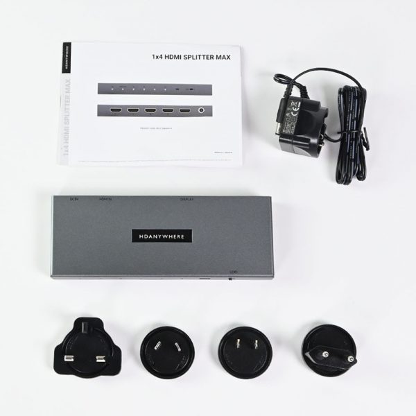 HDanywhrere HDMI Splitter Max 1 x 4 Contents Listing