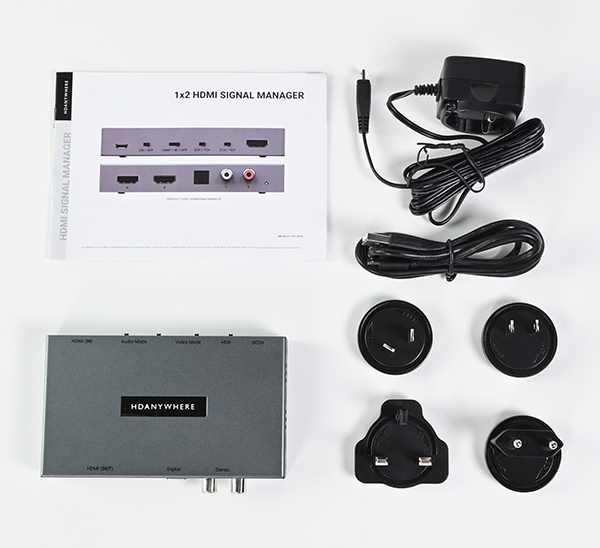 HDANYWHERE HDMI Scaler & Audio Manager Contents
