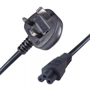 UK Mains Power Cable UK Plug to C5