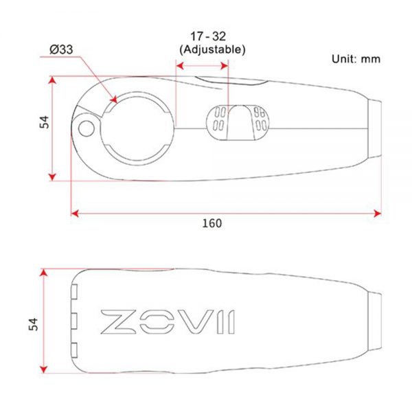 ZOVII ZHL Alarmed Grip Lock Diagram