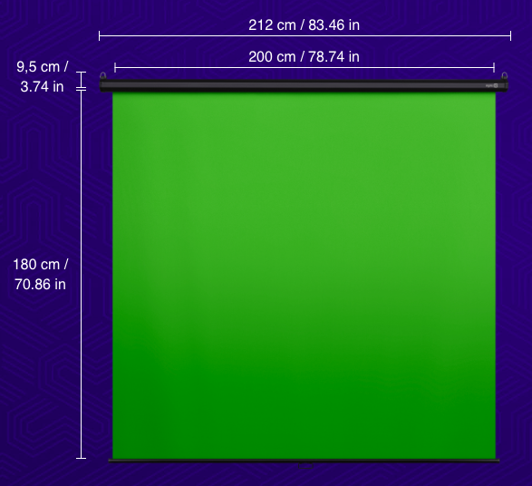 Elgato Green Screen MT Dimensions
