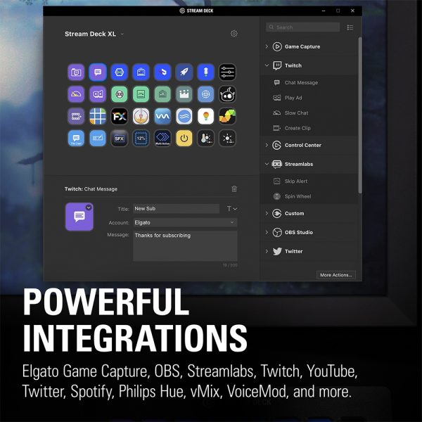 Elgato Stream Deck XL Powerful integrations