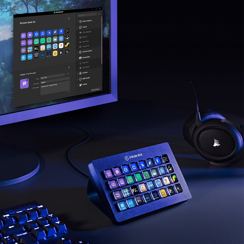 elgato-Stream Deck XL on Desk 2