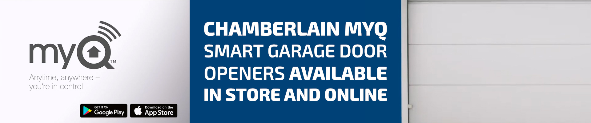 Chamberlain mQ Smart Garage Openers available instore and online