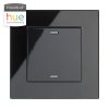 Retrotouch Friends Of Hue Smart Switch Black Plain Glass 02803