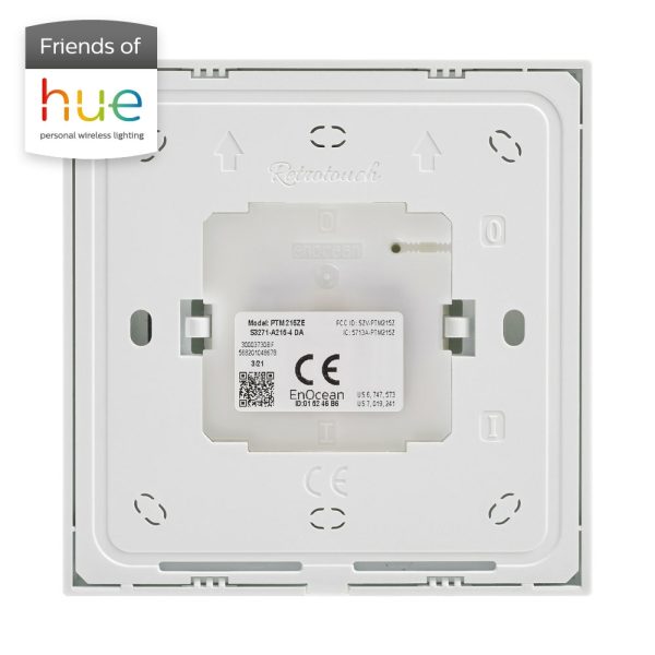 Retrotouch Friends Of Hue Smart Switch White 02802 02800 Back