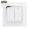 Retrotouch Friends of Hue Smart Switch - White with Chrome Trim - 02800