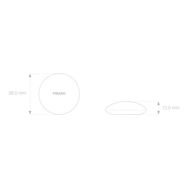 Fibaro Temperature Sensor Dimensions