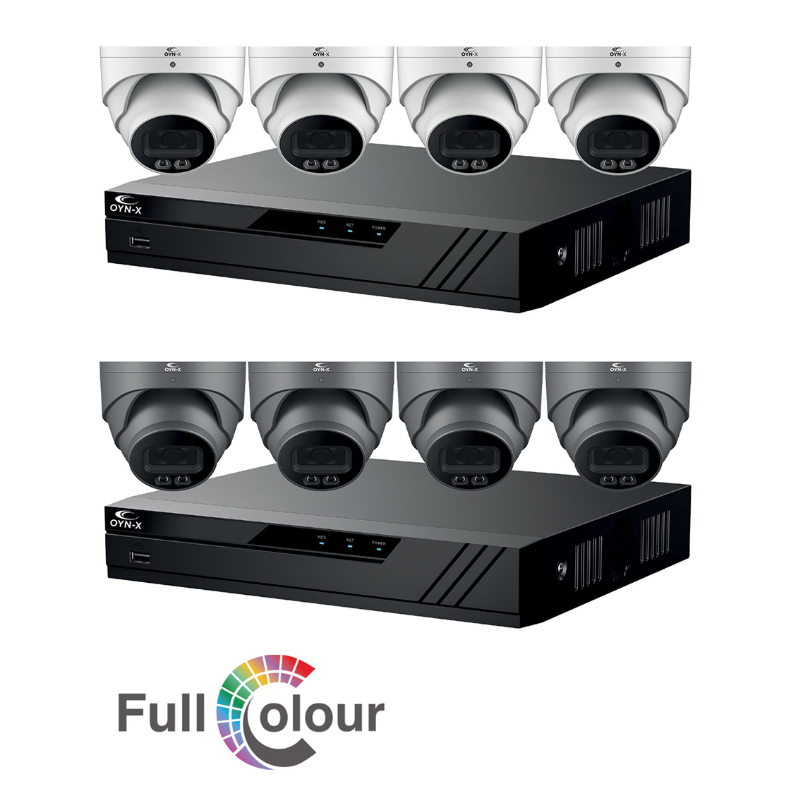 4-Channel 4MP IP Dome Camera System