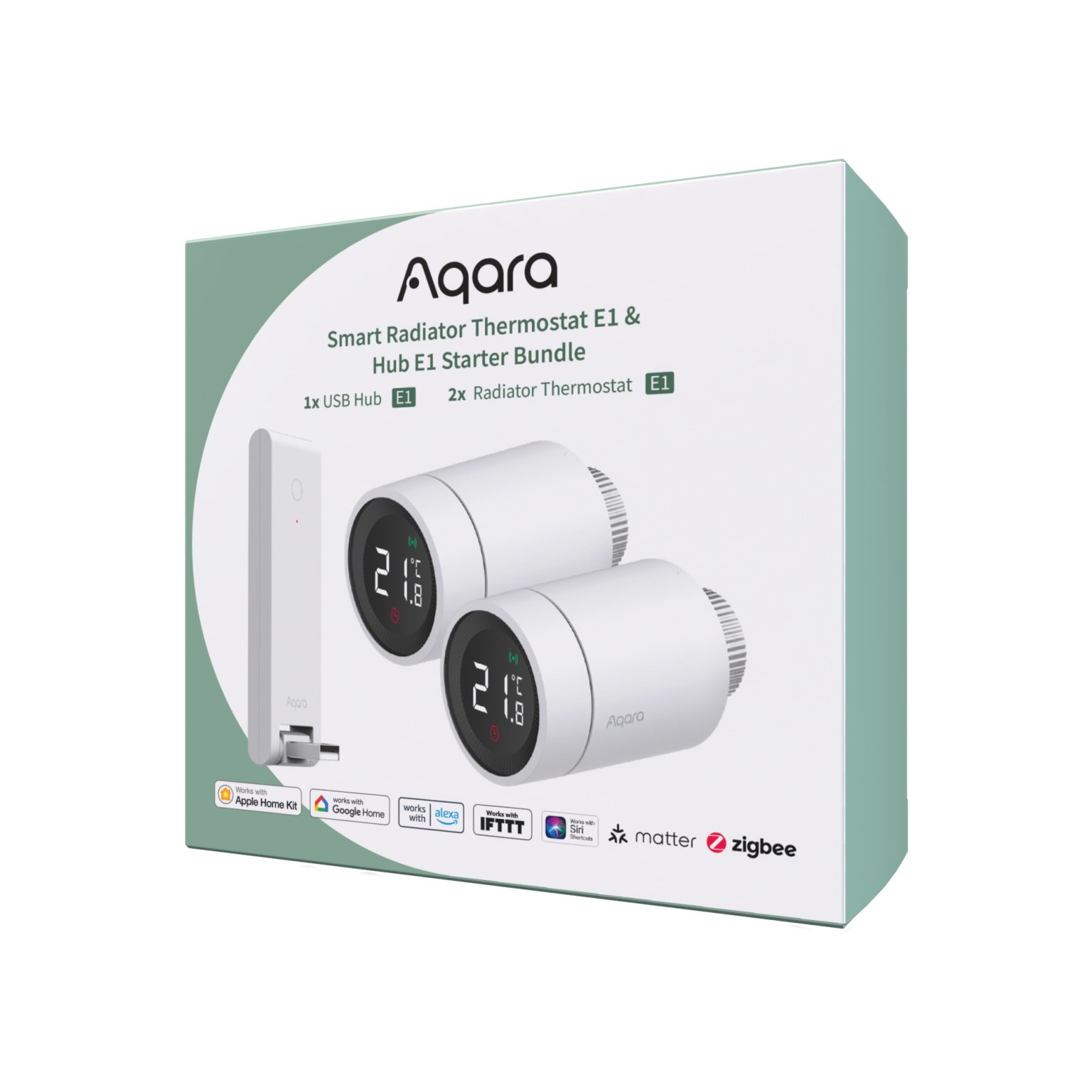 Aqara Smart Radiator Thermostat E1 (Duo) & Hub E1 Starter Bundle ...
