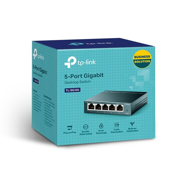 TP-Link TL-SG105 5-Port 10/100/1000Mbps Desktop Switch