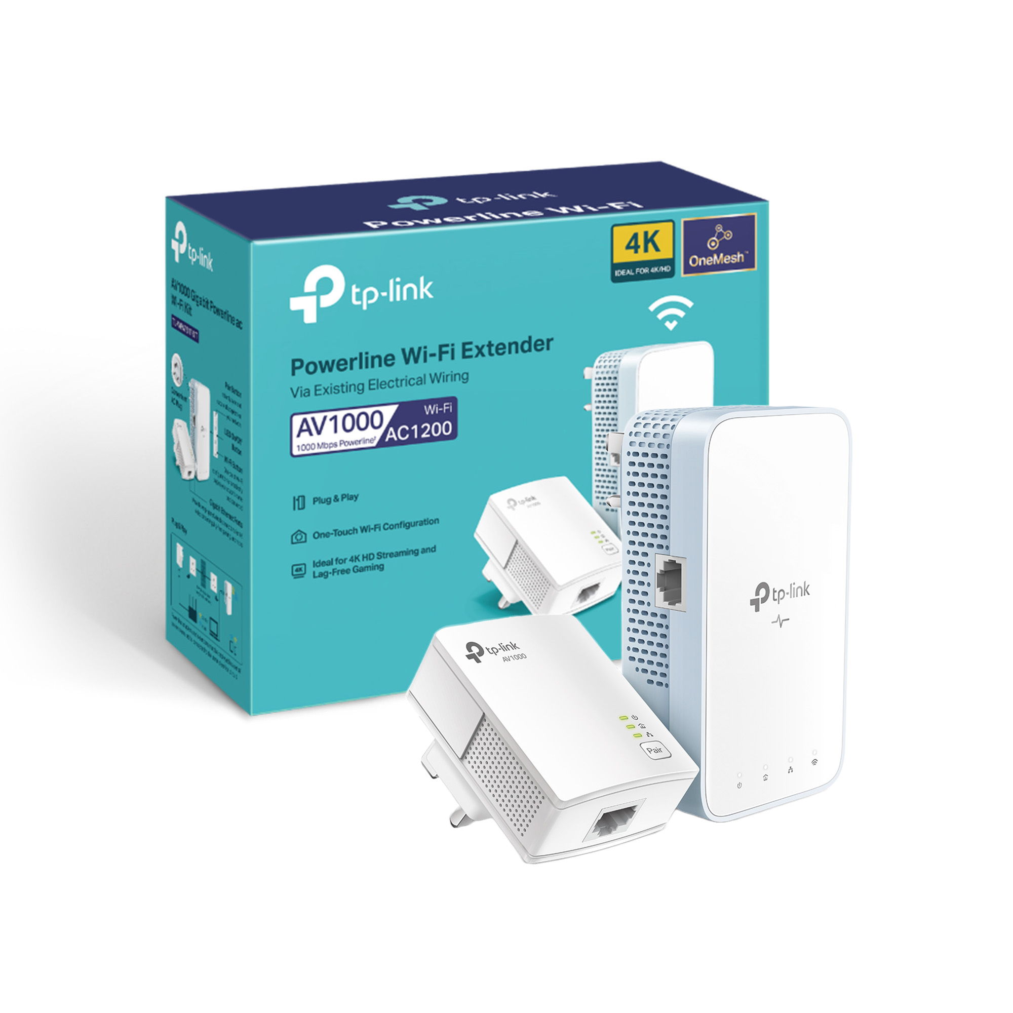 TP-Link TL-WPA7517 KIT - AV1000 Gigabit Powerline AC Wi-Fi Kit - Smart &  Secure Centre