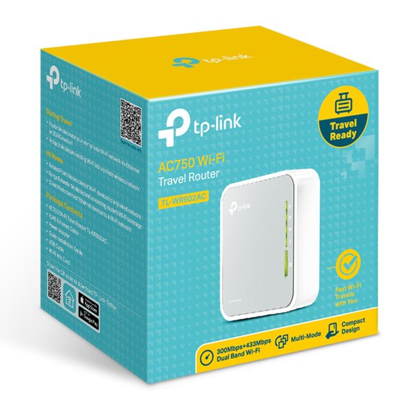 TP-Link TL-WR902AC AC750 Wireless Travel WiFi Router