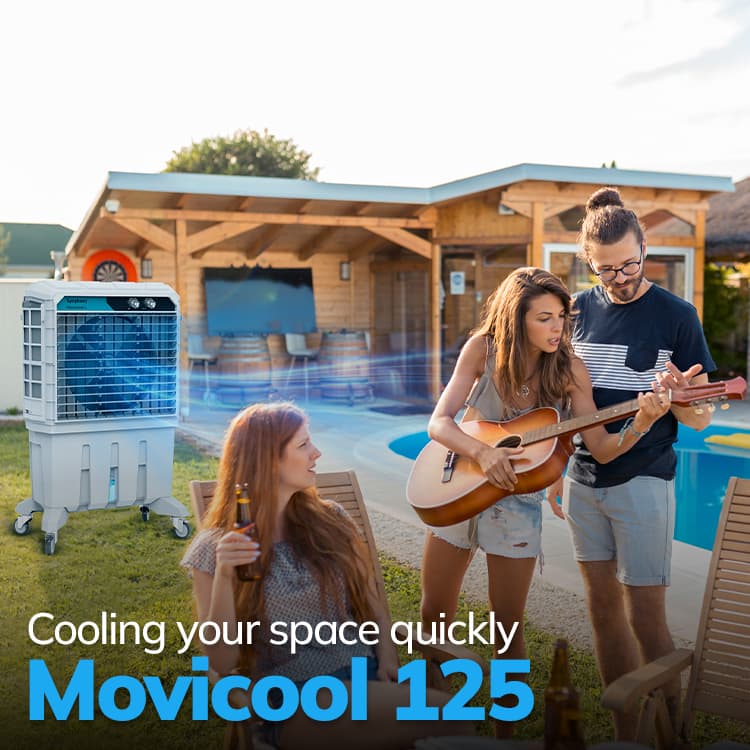 Cooling your space quickly Movicool 125.