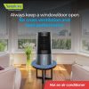 Symphony Duet – Always keep a window/door open for cross ventilation and best performance - Not an air conditioner