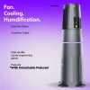 Symphony Duet i-S – Fan. Cooling. Humidification - Handle - Dust Pre-Filters - Overflow Outlet - Handle - High quality, sturdy engineering Plastic - Pedestal With Detachable Pedestal