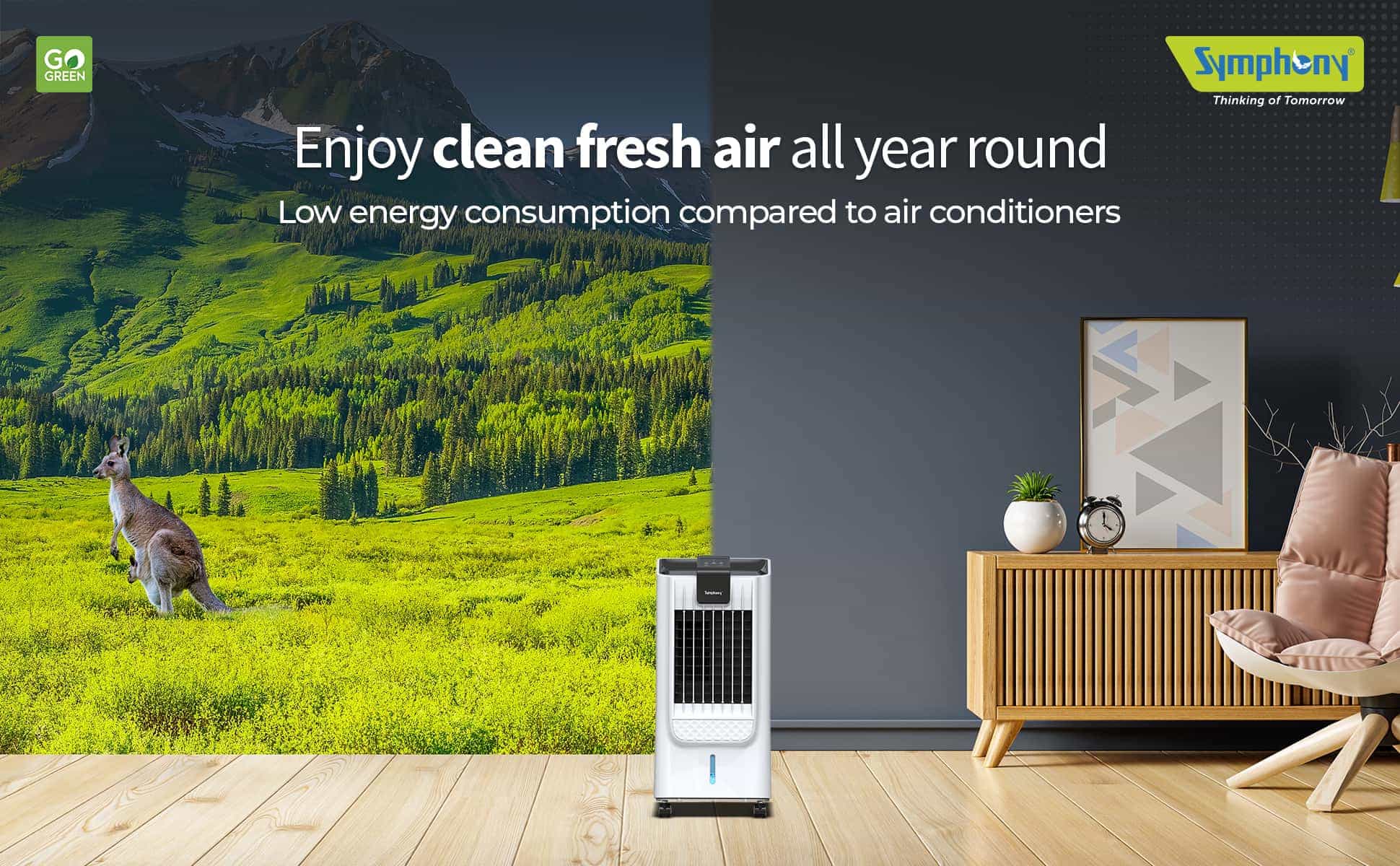 Symphony Harvy i – Portable Evaporative Air Cooler