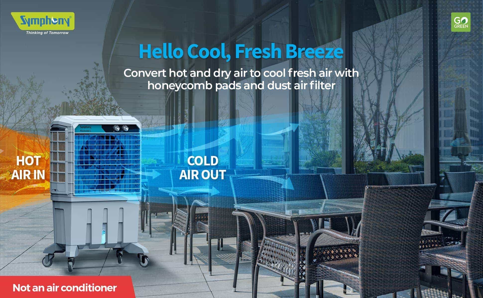 Symphony Movicool L125 – Commercial Evaporative Air Cooler