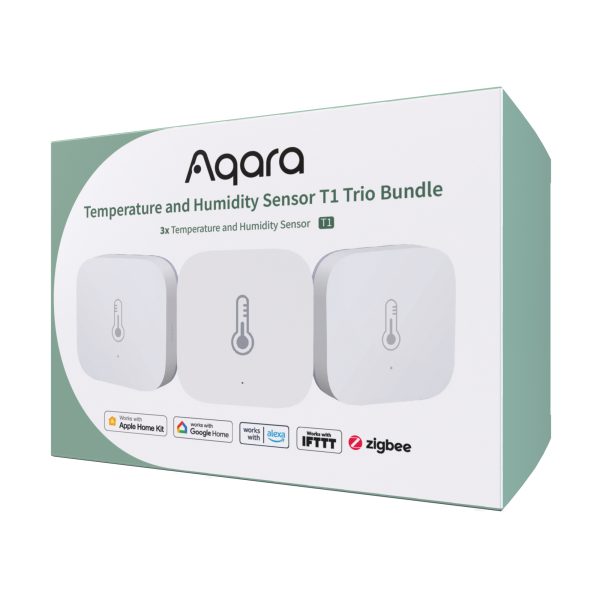 Aqara Temperature and Humidity Sensor T1 Trio Bundle