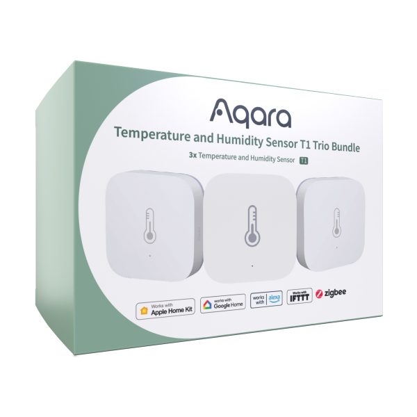 Aqara Temperature and Humidity Sensor T1 Trio Bundle