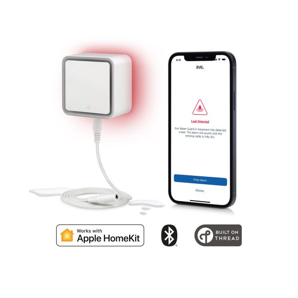 Eve Water Guard - Connected Water Leak Detector with Apple HomeKit technology