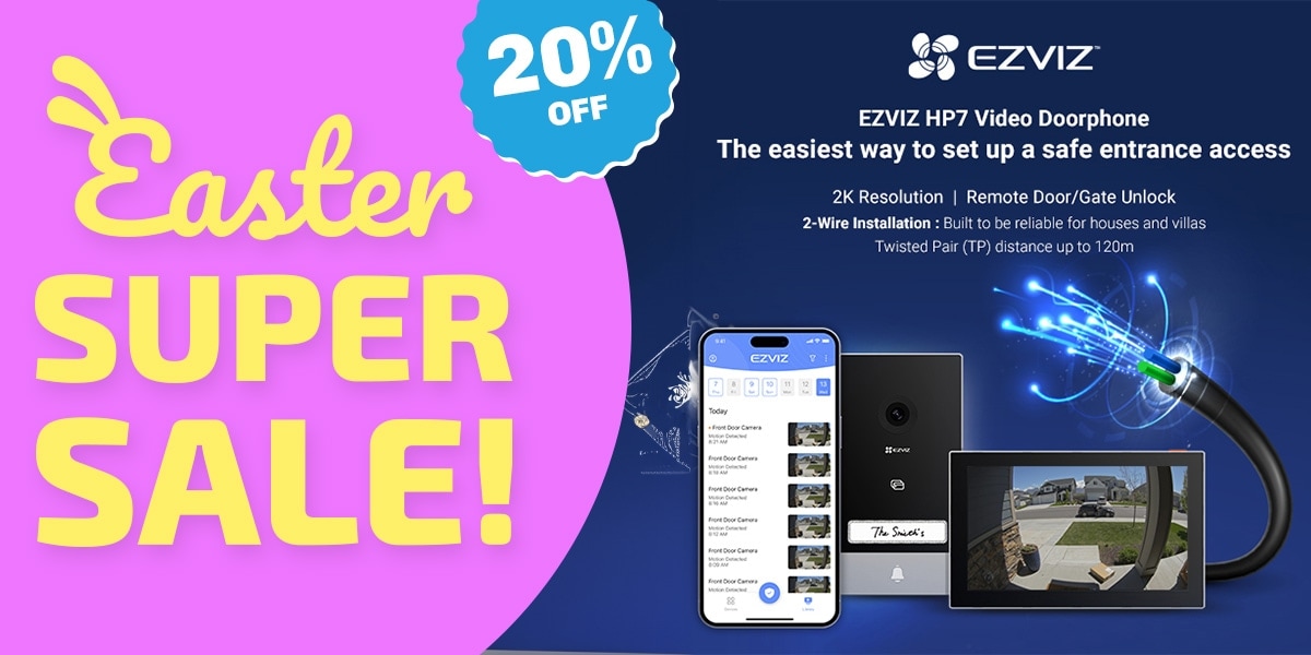 EZVIZ HP7 Easter Offer! 20% Off!