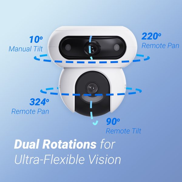 EZVIZ HB90 Dual-Lens Pan & Tilt Wi-Fi Camera Kit With 8W Solar Panel