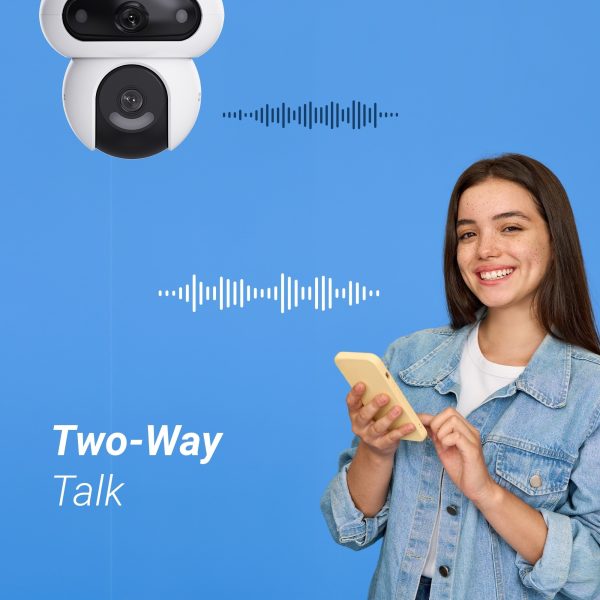 EZVIZ HB90 Dual-Lens Pan & Tilt Wi-Fi Camera Kit With 8W Solar Panel