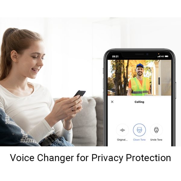 EZVIZ HP3 Pro 2K Battery-Powered Video Doorbell with Solar Panel