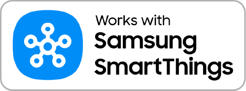 Works with Samsung SmartThings