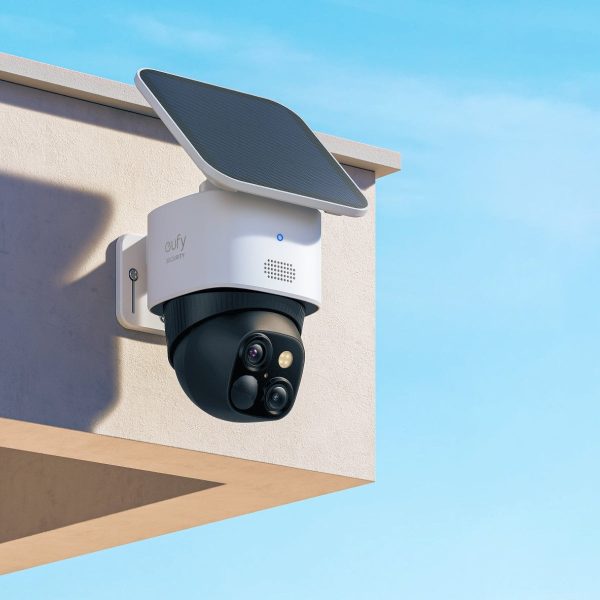 Eufy SoloCam S340 Wireless Outdoor Security Camera with Dual Lens and Solar Panel