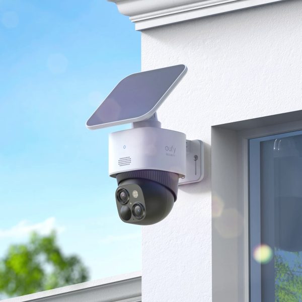 Eufy SoloCam S340 Wireless Outdoor Security Camera with Dual Lens and Solar Panel