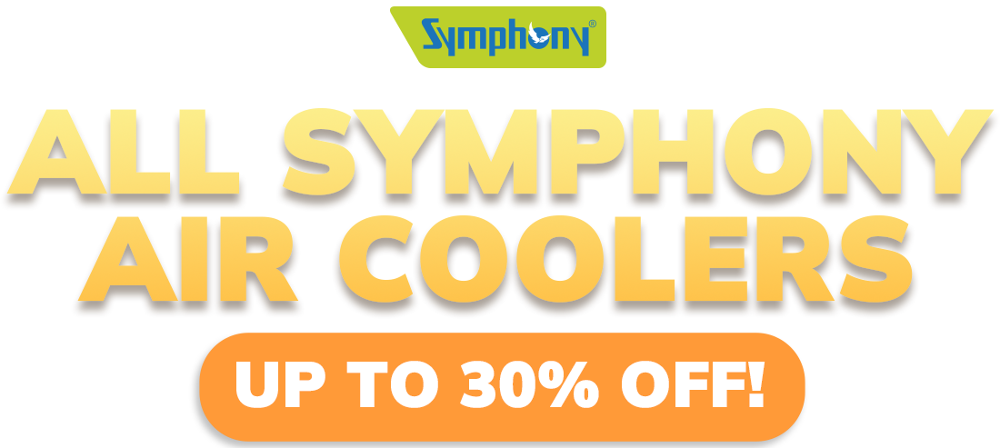 ALL SYMPHONY AIR COOLERS 15% OFF!